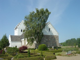 Kollerup kirke set fra øst